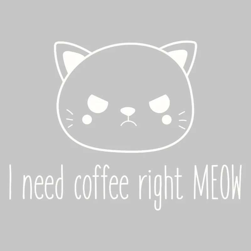 I need coffee right now! Stressed cat