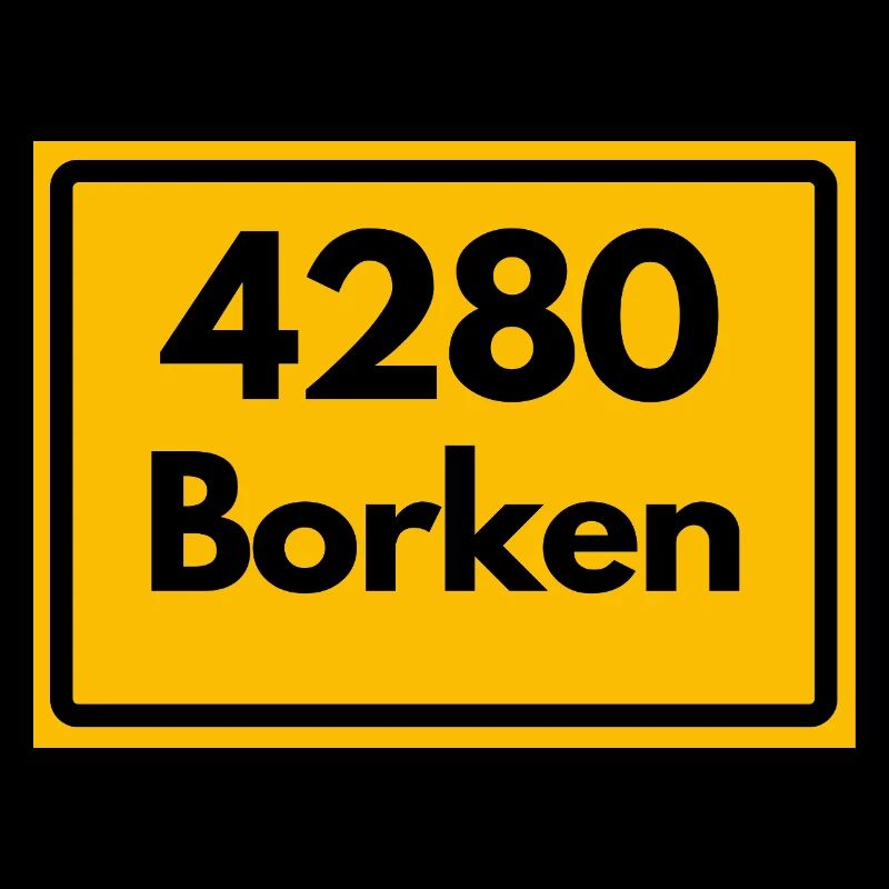 OLD POSTCODE POSTCODE RETRO 4280 BORKEN FÜNFTÜRME