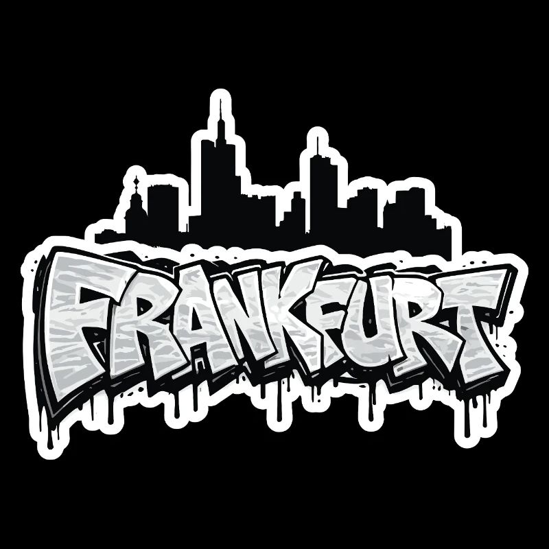 Frankfurt Skyline Graffiti