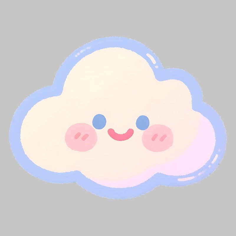 Pastel Cloud Cuddly Charm Kids Cloud