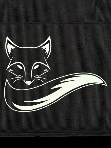 Fuchs Silhouette mit Schweif