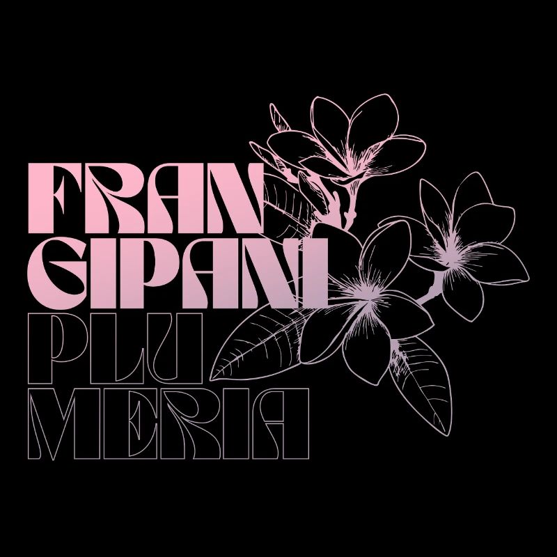 Conception de typographie florale vibrante