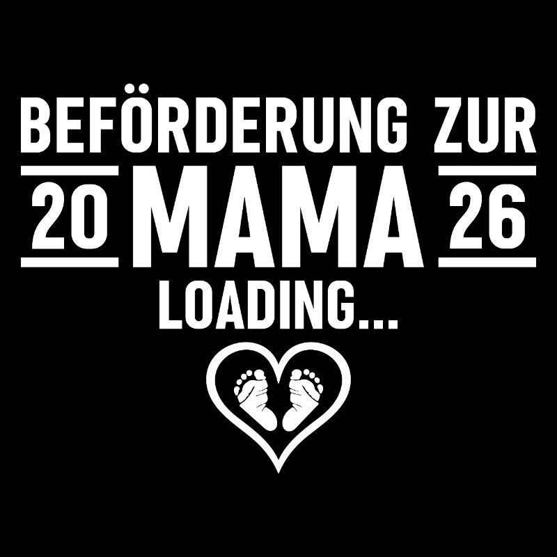 Beförderung zur Mama 2026 lädt - Werdende Mutter