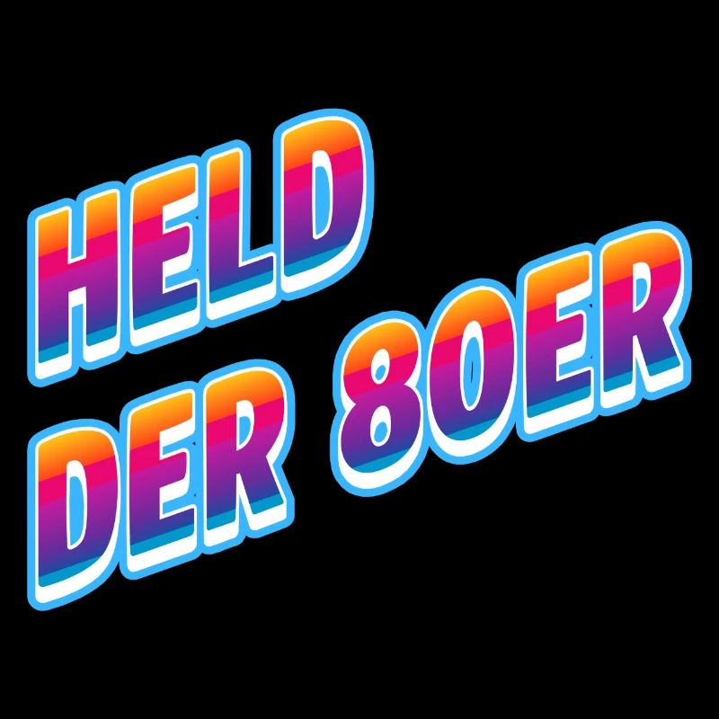 Held der 80er Neon-Retro
