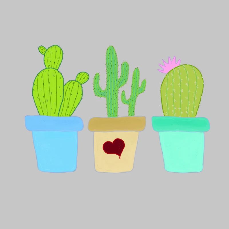Three Cacti