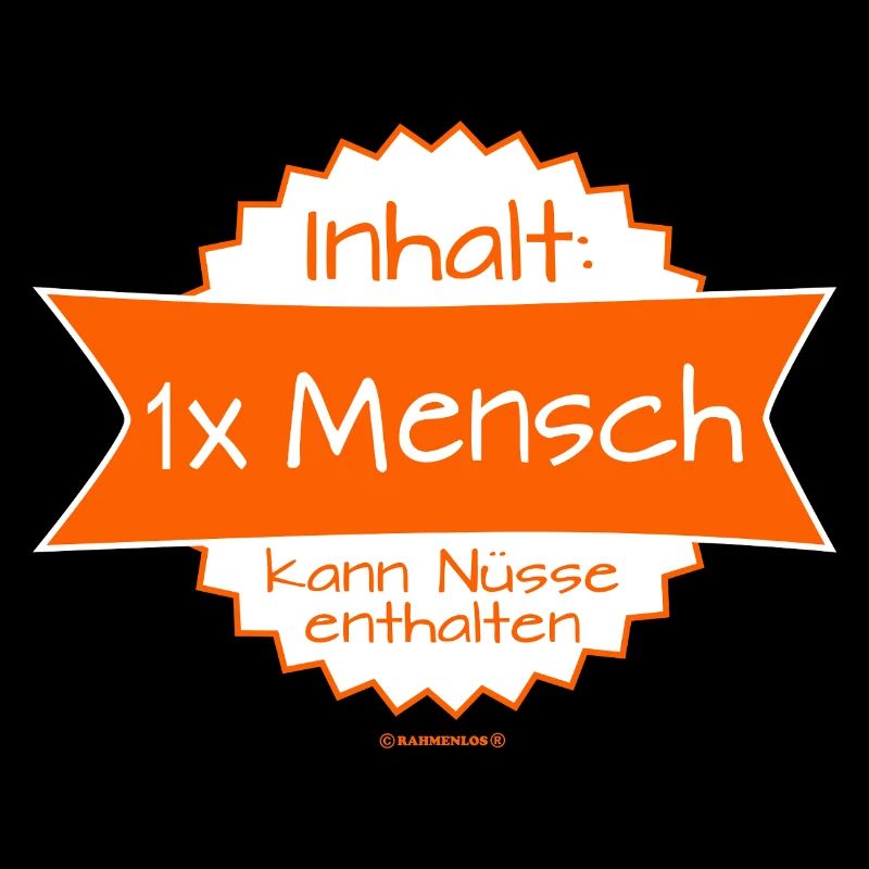 Humoristisches Mensch-Logo mit Botschaft