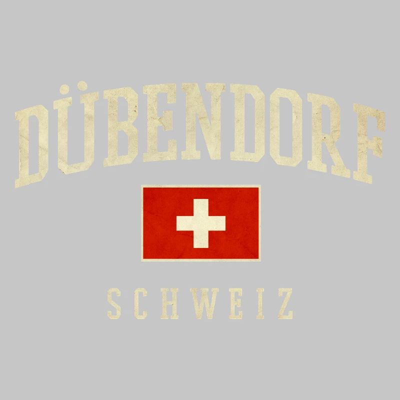 Design de Dübendorf, Suisse, avec drapeau