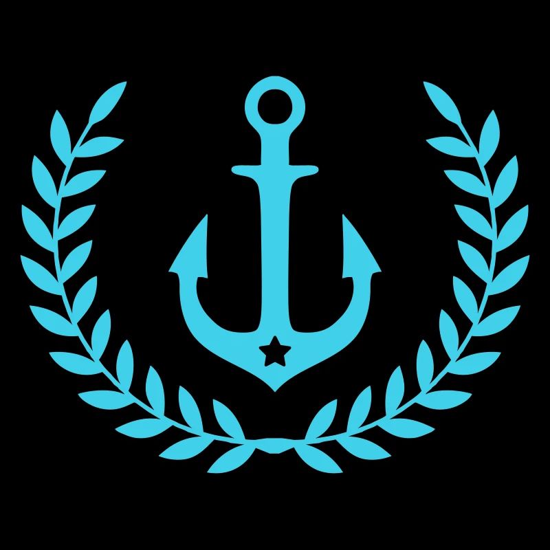 Emblème nautique de couronne d’ancre