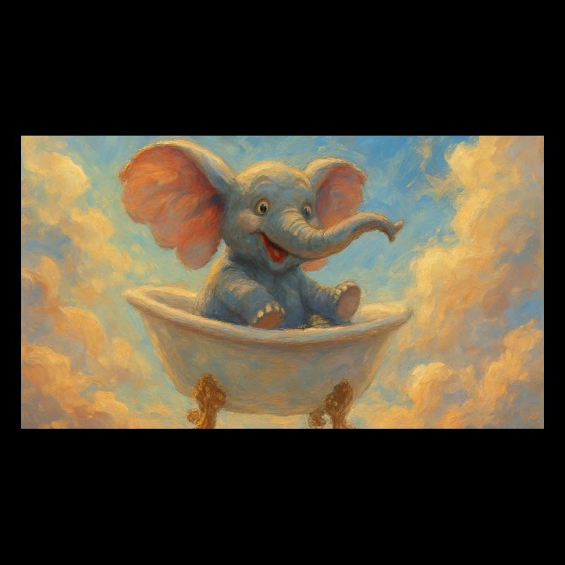Elefantenbad im Himmel