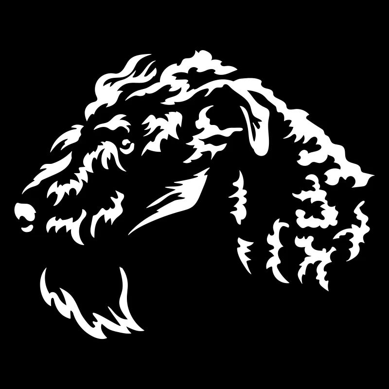 Kerry Blue Terrier Head « Black Edition »
