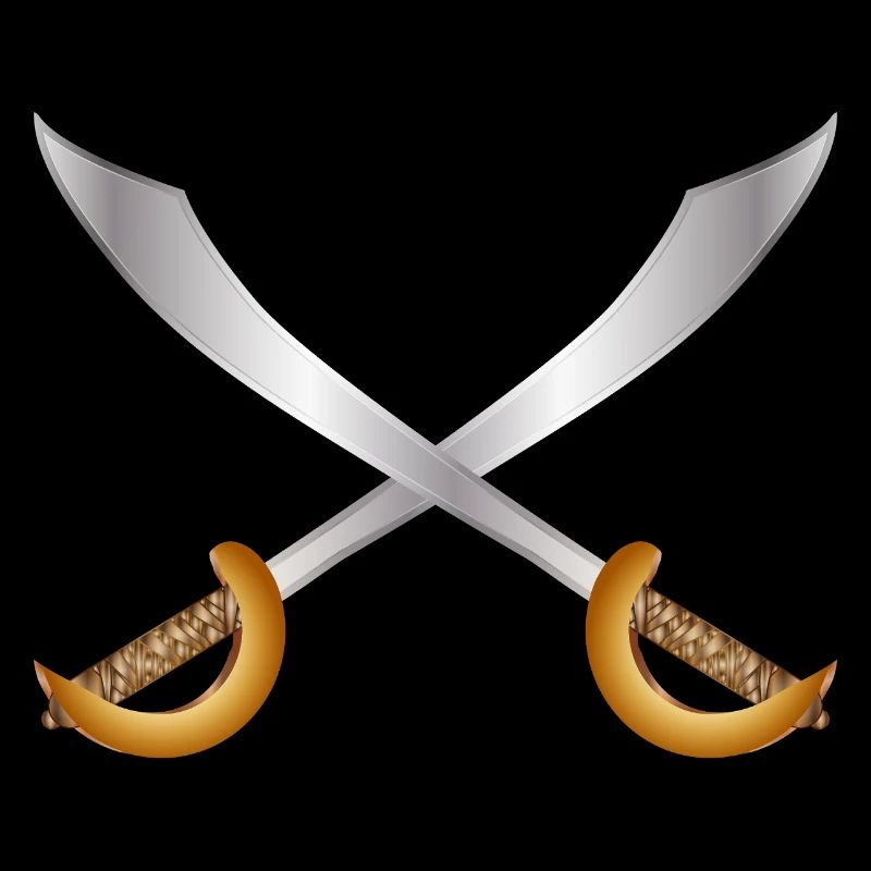 Sabres de pirates croisés – Thème d’aventure classique