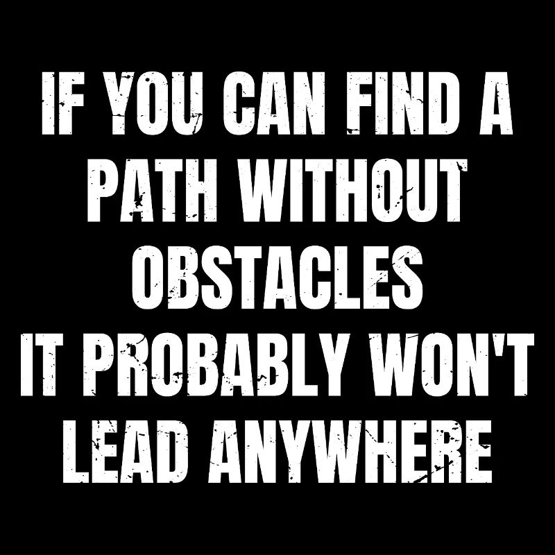 Si vous trouvez un chemin sans obstacles, c’est pro