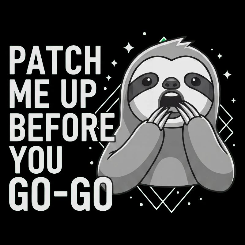 Patch Me Up Cyber Security Sloth