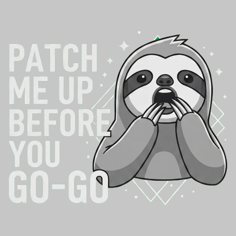 Patch Me Up Cyber Security Sloth