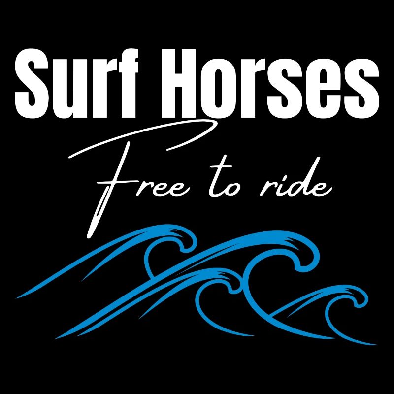 Chevaux de surf gratuits pour chevaucher les vagues