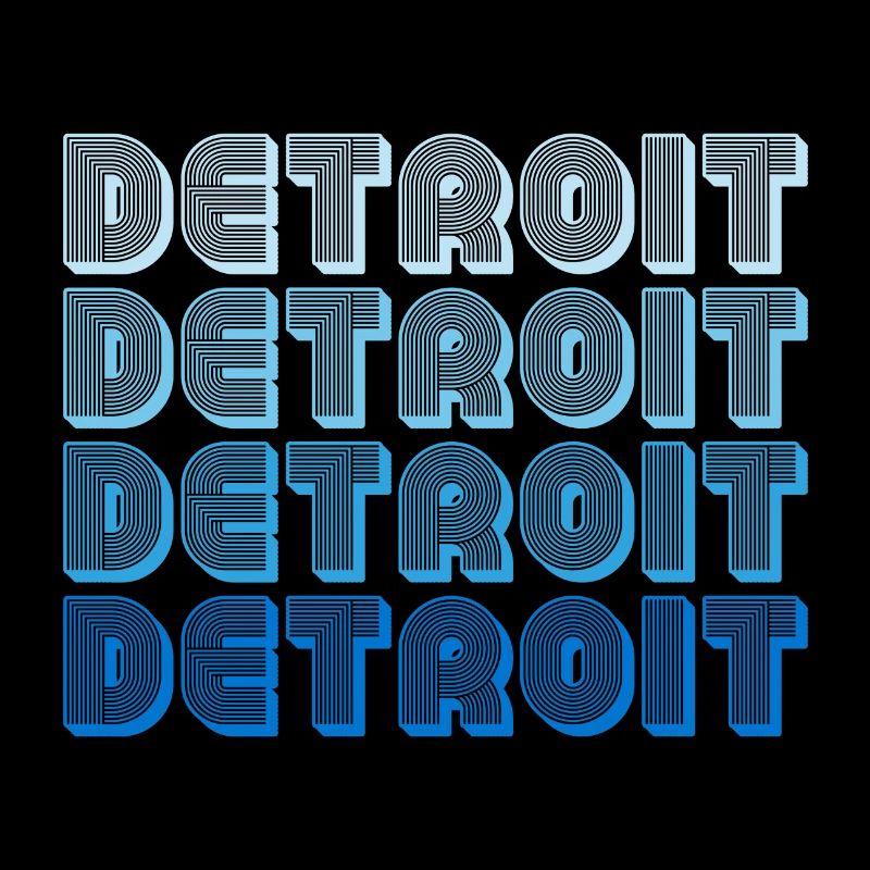 Séquence de mots en gradient de Detroit