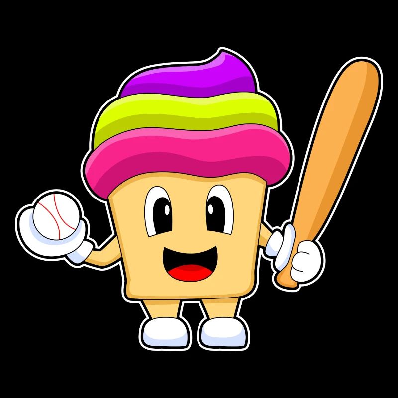Gâteau Baseball Battes de Baseball