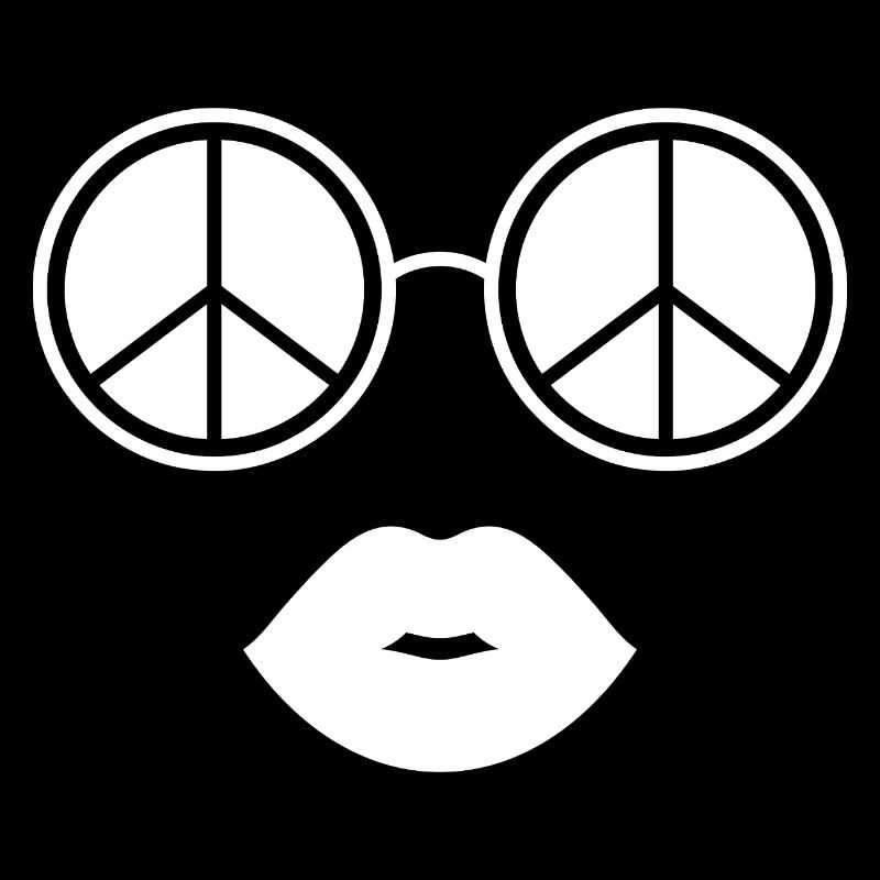 Peace and Lips / Peace Glasses and Lips