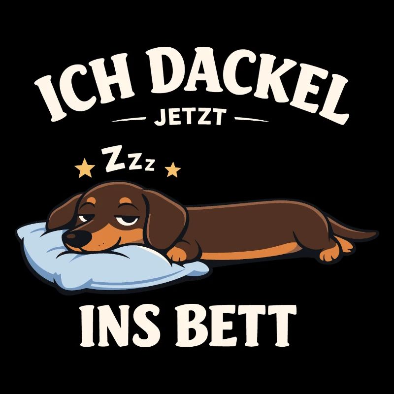 Dackel Kleidung Geschenke Ich dackel jetzt 
