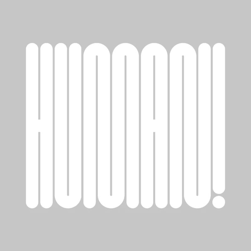 HUMAN! Bold Geometric Typography Statement