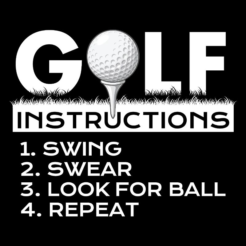 Instructions de golf Jurons de swing Répéter l’humour