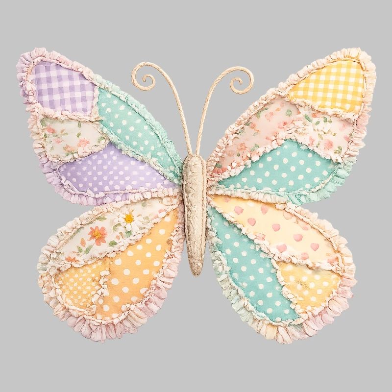 Cottagecore vintage Patchwork Papillon
