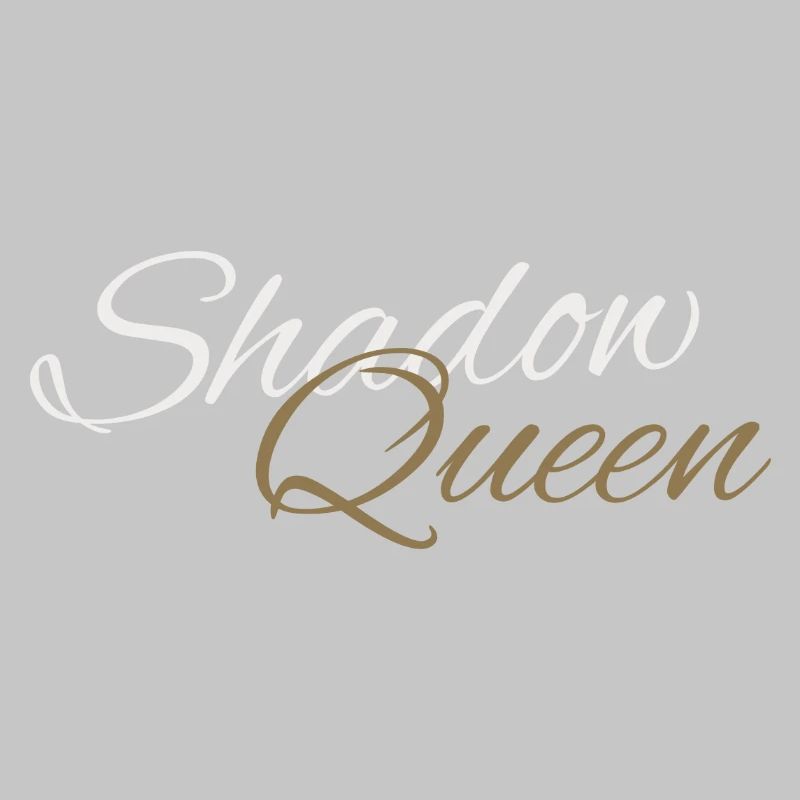 Shadow Queen Golden Cursive Script