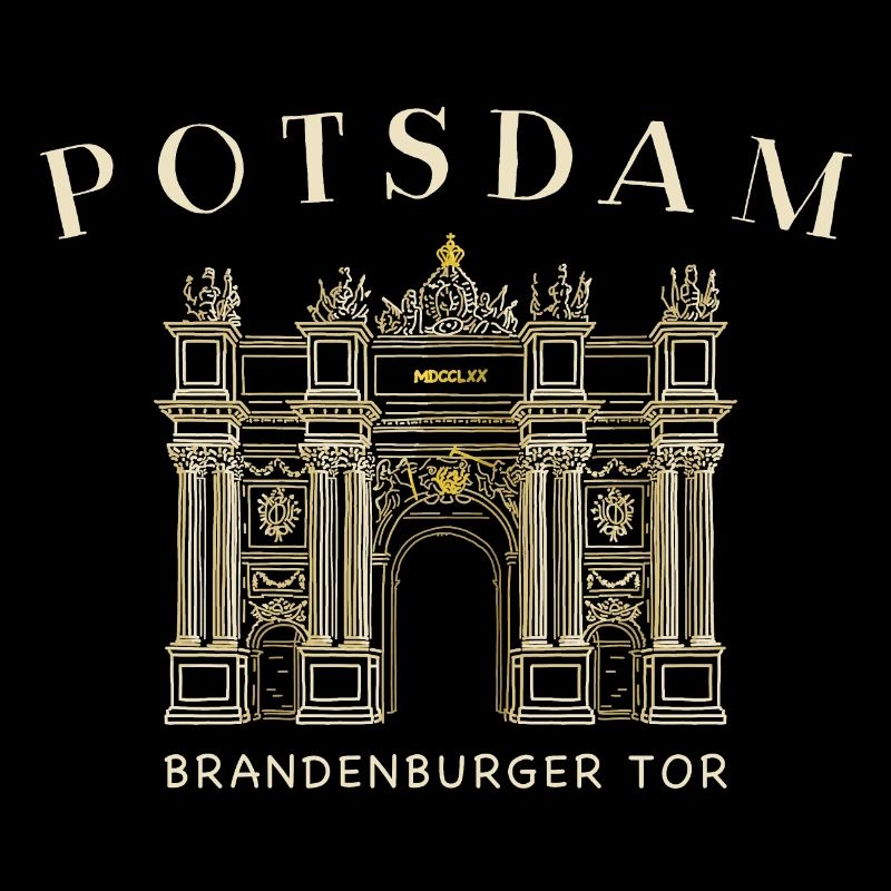 Potsdam, Brandenburg Gate, Germany Drawing