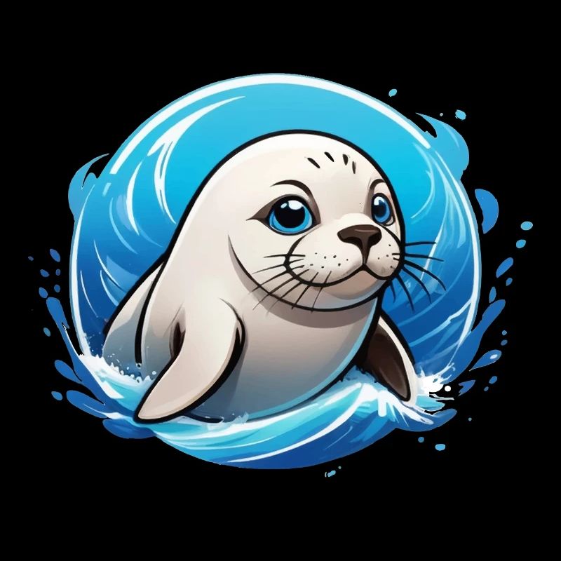 Robbe im Wasser