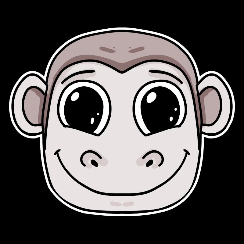 Affe Kopf Tier
