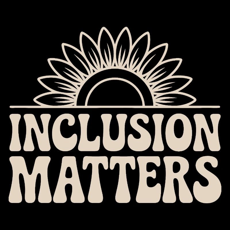 L’inclusion compte Le design du soleil avec la fleur