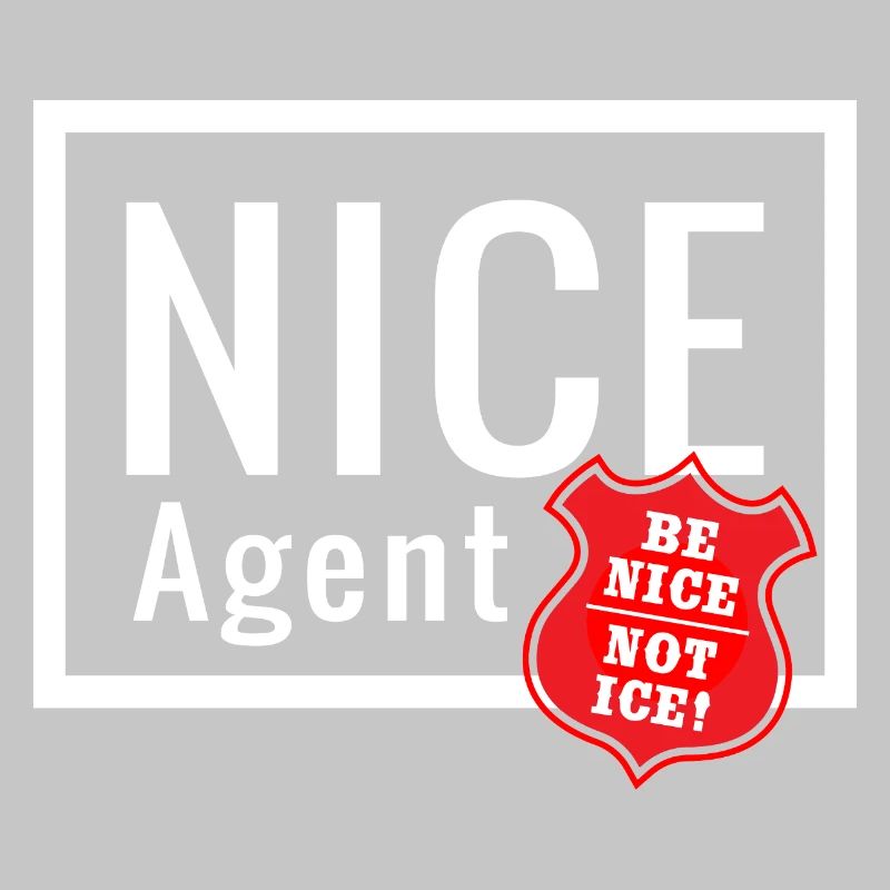 Logo d’agent NICE avec badge statement be nice