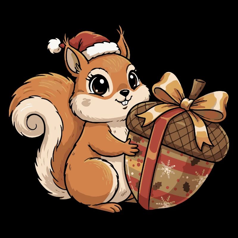 Cadeau d’écureuil Winter Joy