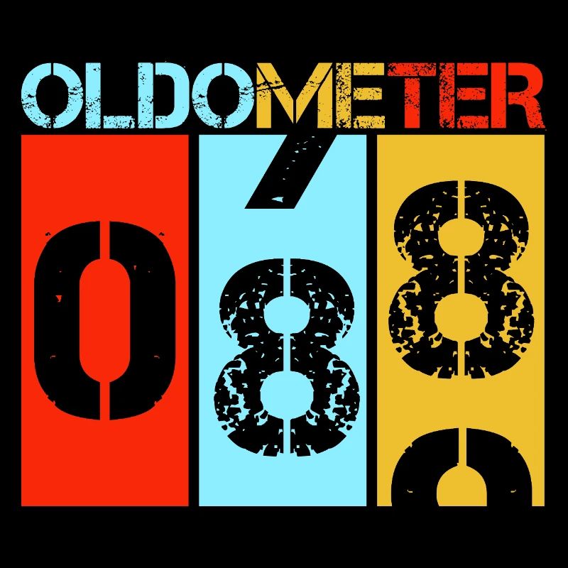 Oldometer 88 Lustiger 88. Geburtstag Retro