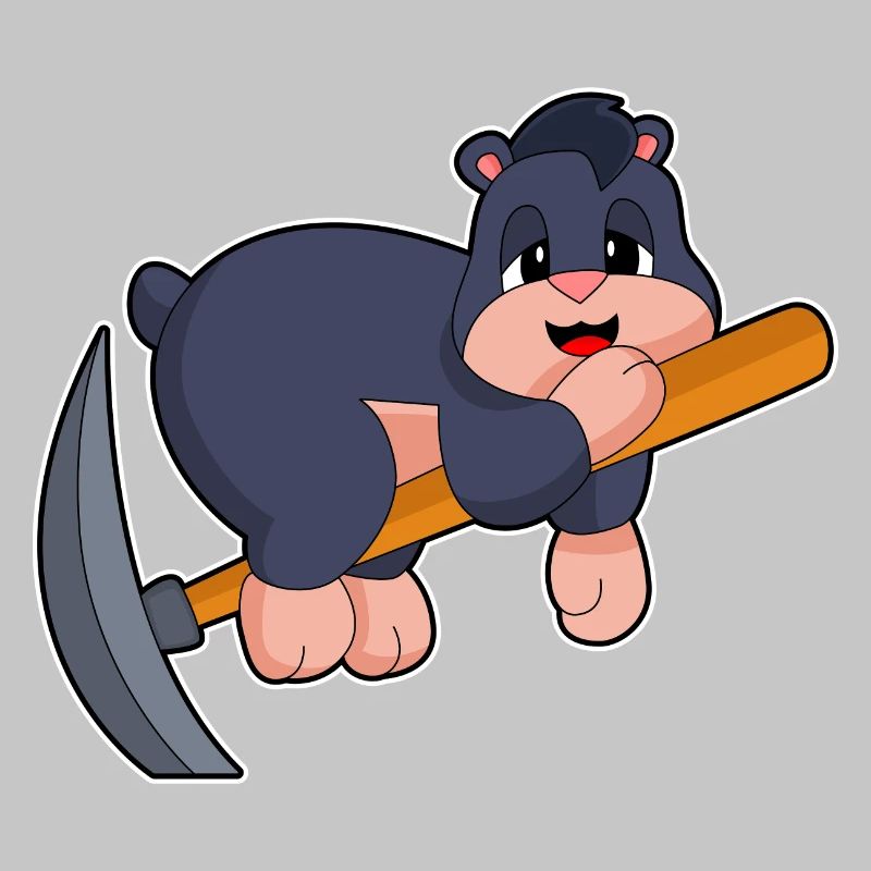 Mole Miner Pickaxe Mining