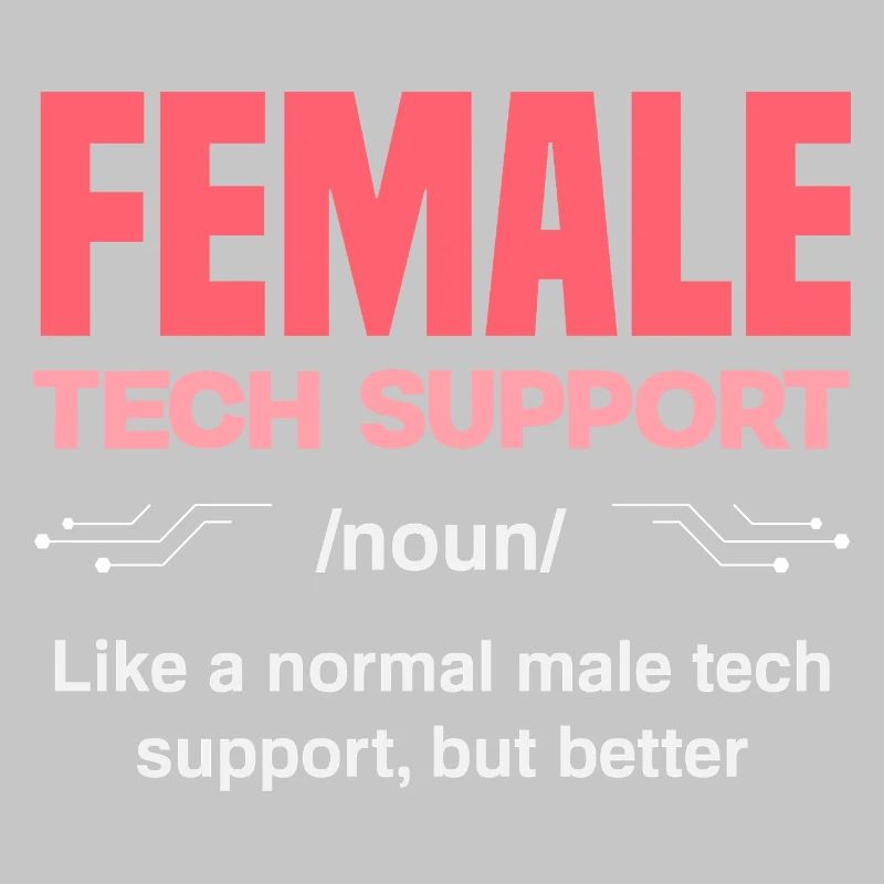 Tech Support Frau Definition IT Admin Computer