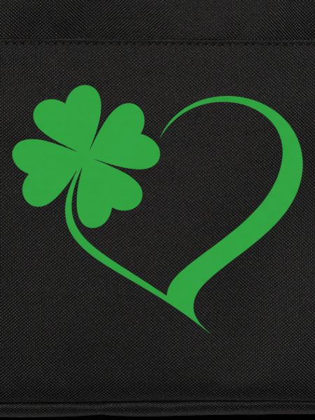 Green Shamrock Heart Design