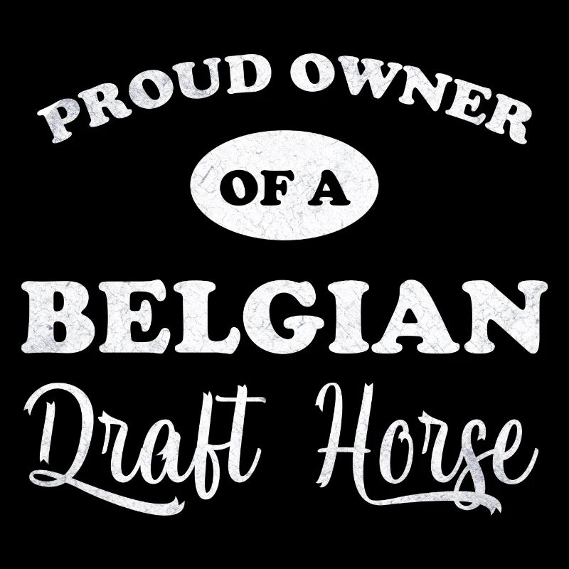 Fier propriétaire de cheval de trait belge