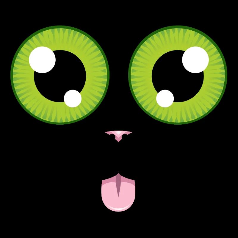 Le chat tire la langue
