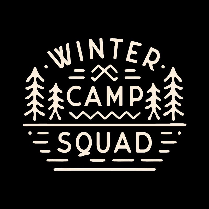 Wintercamp Squad Camping Ausflug Mountain Camper