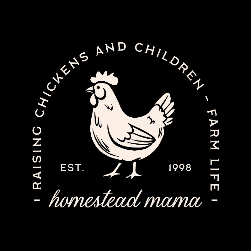 Gehöft Mutter Mutter lustiges Huhn Bauernhof Tier