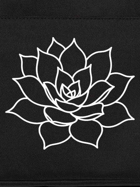 Succulent Rosette Line Art