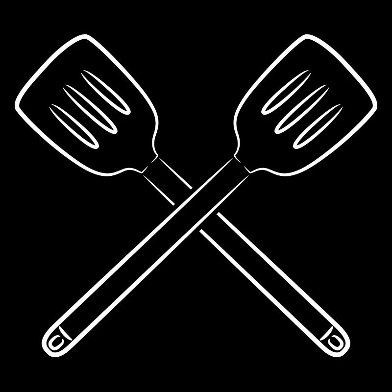 Sketch slotted spoon