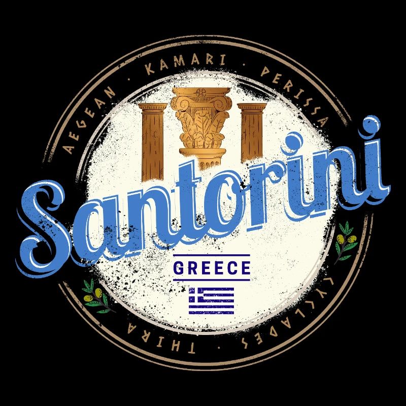 Souvenir de l’île ancienne de Santorin, Grèce
