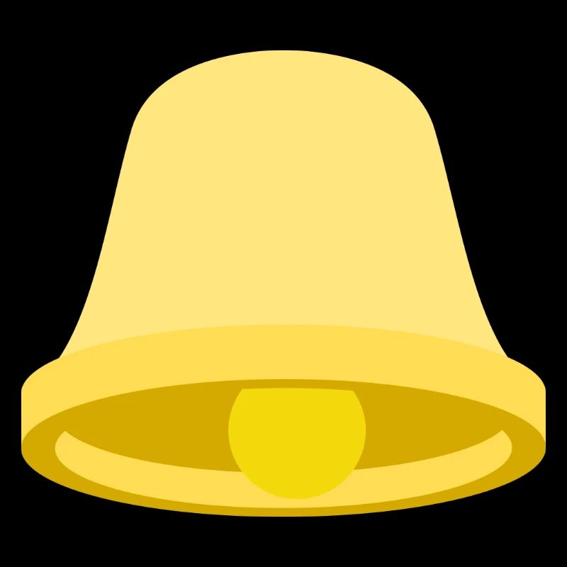 Gelbe Glocke Icon – Minimal