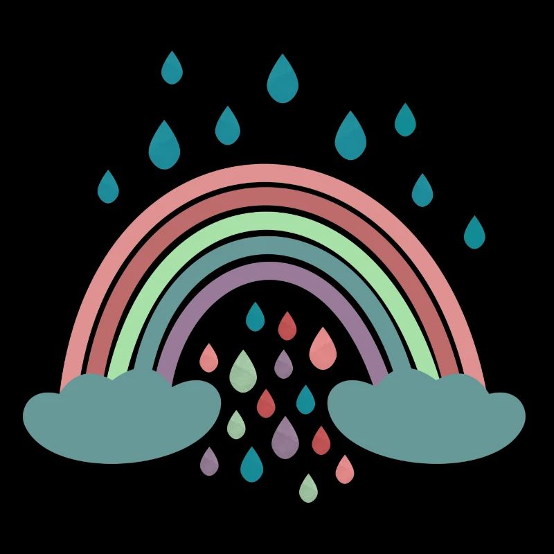 Conception de régenbogen arc-en-ciel heureux