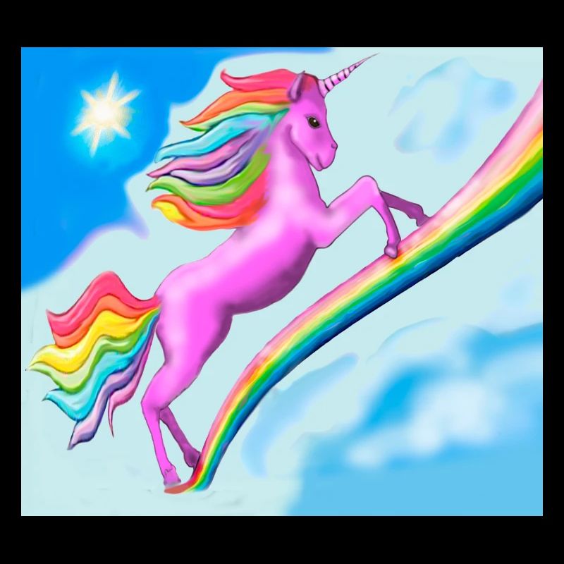 Licorne et arc-en-ciel