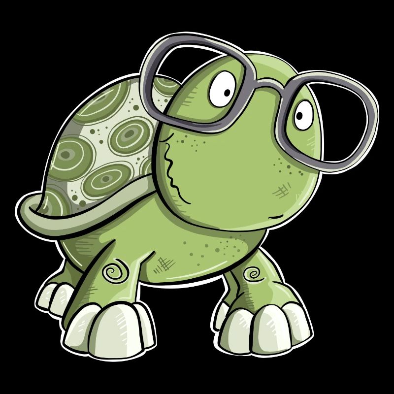 Turtle with glasses