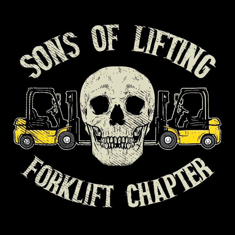 Chapitre Sons of Lifting Forklift Conception de Crâne