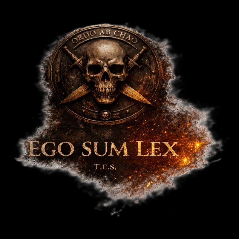 Ego Sum Lex Skull Schild